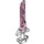 LEGO Weiß Schwert mit Transparent Dark Pink Klinge (65272)