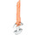 LEGO White Sword with Transparent Neon Orange Blade (65272)