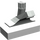 LEGO Weiß Zapfhahn 1 x 2 mit light Grau Spout (9044)