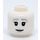 LEGO Blanc The Grey Lady Minifigurine Tête (Montant solide encastré) (3626 / 101496)