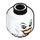 LEGO White The Joker Minifigure Head (Recessed Solid Stud) (3626 / 36857)
