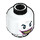 LEGO White The Joker with Dark Pink Suit and Wide Grin Minifigure Head (Recessed Solid Stud) (3626 / 26362)