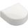 LEGO White Tile 1 x 1 Half Oval (24246 / 35399)