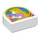 LEGO Weiß Fliese 1 x 1 Hälfte Oval mit Princess Woman (24246 / 79885)