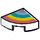 LEGO Weiß Fliese 1 x 1 Quartal Kreis mit Five Rainbow Streifen (25269 / 48271)