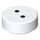 LEGO blanc Tuile 1 x 1 Rond avec 2 Buttons (29945 / 98138)