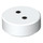 LEGO Blanco Plana 1 x 1 Circular con 2 Botones (29945 / 98138)