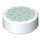 LEGO White Tile 1 x 1 Round with Cookie with Aqua Icing (26444 / 98138)