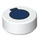 LEGO White Tile 1 x 1 Round with Dark Blue Circle (35380 / 104246)