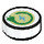 LEGO blanc Tuile 1 x 1 Rond avec Green Energy Symbol (84075)