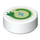LEGO blanc Tuile 1 x 1 Rond avec Green Energy Symbol (84075)