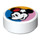 LEGO blanc Tuile 1 x 1 Rond avec Minnie Mouse Affronter (35380 / 66514)