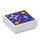 LEGO White Tile 1 x 1 with Stars with Groove (3070 / 101653)