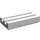 LEGO Weiß Fliese 1 x 2 Gitter (mit Bottom Groove) (2412 / 30244)