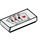 LEGO blanc Tuile 1 x 2 avec 4 Aces Playing Cards avec rainure (3069 / 13207)