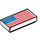 LEGO Weiß Fliese 1 x 2 mit American Flagge mit Nut (3069 / 68399)