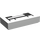 LEGO blanc Tuile 1 x 2 avec Bed Modèle avec rainure (3069)