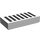 LEGO blanc Tuile 1 x 2 avec Noir Grille avec rainure (3069)