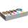 LEGO blanc Tuile 1 x 2 avec Levers et Controls avec rainure (3069)