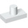 LEGO White Tile 1 x 2 with Minifigure Neck Connector (24445)