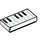 LEGO Wit Tegel 1 x 2 met Piano Keys met groef (3069 / 67047)