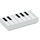 LEGO blanc Tuile 1 x 2 avec Piano Keys avec rainure (3069 / 67047)