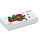 LEGO Weiß Fliese 1 x 2 mit rot und Green Joker Card Muster mit Nut (3069 / 18709)