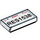 LEGO blanc Tuile 1 x 2 avec &#039;RES1538&#039; License assiette avec rainure (3069 / 90855)