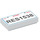 LEGO blanc Tuile 1 x 2 avec &#039;RES1538&#039; License assiette avec rainure (3069 / 90855)