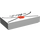 LEGO Weiß Fliese 1 x 2 mit Sealed Envelope (mit Schrift) mit Rille (3069 / 83608)
