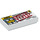 LEGO Blanco Plana 1 x 2 con Void Driving Licence con ranura (3069 / 20865)