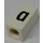 LEGO White Tile 1 x 2 x 5/6 with Stud Hole in End with Black &#039; a &#039; Pattern (lower case)