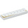 LEGO White Tile 1 x 4 with Ruler Markings and Gold Trim (2431 / 20307)