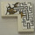 LEGO Wit Tegel 2 x 2 Hoek met Asian Geometric Design 1 Sticker (14719)