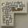LEGO Weiß Fliese 2 x 2 Ecke mit Asian Geometric Design 3 Aufkleber (14719)