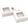 LEGO White Tile 2 x 2 Corner with Cutouts (27263)