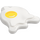 LEGO Бяло Плочка 2 x 2 Кръгъл Splat с Яйце Yolk (80677 / 99094)