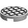 LEGO blanc Tuile 2 x 2 Rond avec Noir Lattice Grand avec fond en &quot;X&quot; (4150)