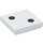 LEGO White Tile 2 x 2 with 2 Black Dots (Dice) with Groove (3068 / 84571)