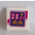 LEGO White Tile 2 x 2 with 28 07 and Flags Sticker with Groove (3068)