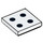 LEGO White Tile 2 x 2 with 4 Black Dots (Dice) with Groove (3068 / 84575)