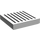 LEGO blanc Tuile 2 x 2 avec Noir Grille avec rainure (3068)