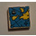 LEGO White Tile 2 x 2 with Blue Map with Groove (3068)
