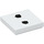 LEGO White Tile 2 x 2 with Coal Pattern with Groove (3068 / 39701)