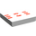 LEGO blanc Tuile 2 x 2 avec Coastguard avec rainure (3068)