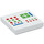 LEGO White Tile 2 x 2 with Control Panel with Buttons with Groove (3068 / 102317)