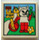 LEGO White Tile 2 x 2 with Fabuland Catherine Cat with Groove (3068)