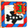 LEGO blanc Tuile 2 x 2 avec Fabuland Envelope, Noir Airplane et &#039;3&#039; Green Stamp avec rainure (3068)