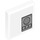 LEGO White Tile 2 x 2 with Grey Fan Unit Sticker with Groove (3068)