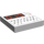 LEGO blanc Tuile 2 x 2 avec Instruments et Keyboard avec rainure (3068)